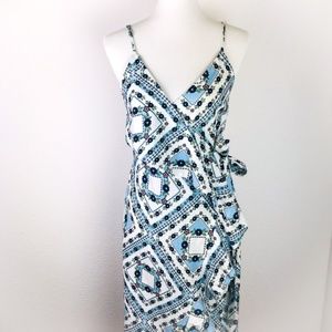 TULAROSA Selena Wrap Dress, Abbott Print, Size S